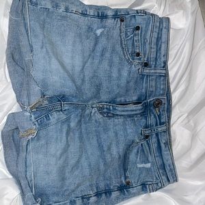 blue shorts from american eagle , good condition! size 4